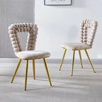 22.04 Accent Chairs with Iron Legs (Set of 2)