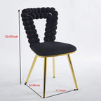 22.04 Accent Chairs with Iron Legs (Set of 2)