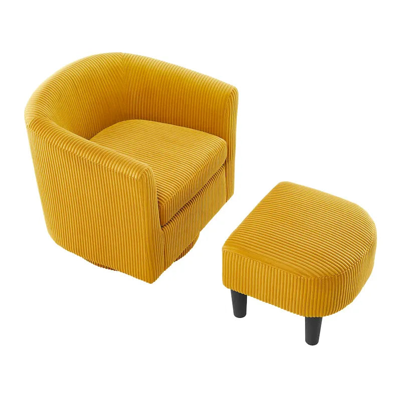 26.38 Swivel Arm Chair with Ottoman