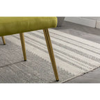 Olive Green 32.28 Tufted Accent Chair with Ottoman