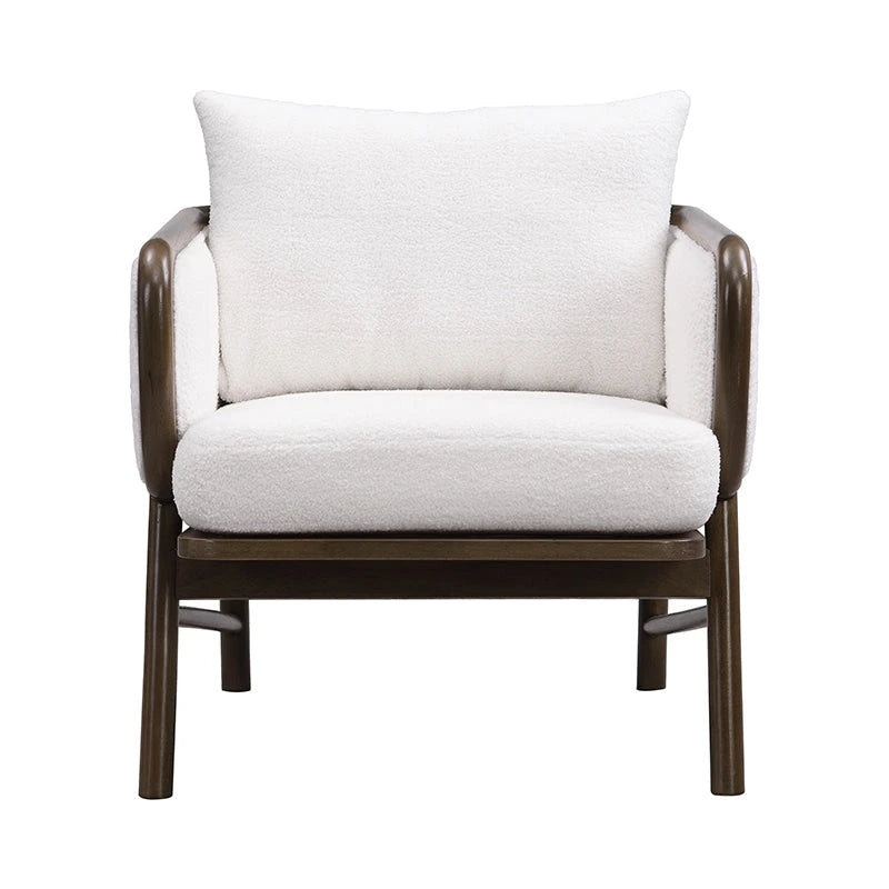 Sherpa Fabric Accent Chairs (Set of 2)