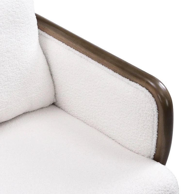 Sherpa Fabric Accent Chairs (Set of 2)