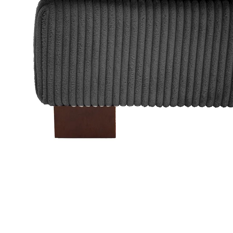 Moderner gepolsterter Sessel ohne Armlehnen, Akzentsessel