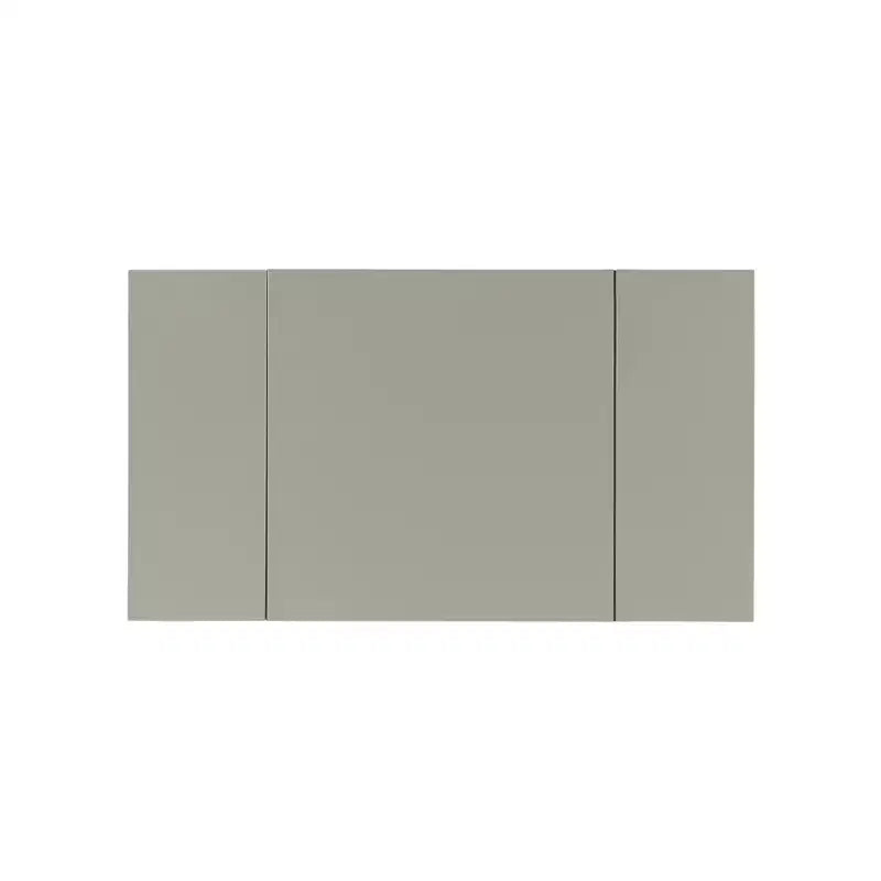 Harper Glam klappbarer Schminktisch aus Holz mit Spiegel und grauem gepolstertem Hocker, Spiegel und Silber – Linon