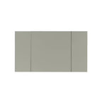 Harper Glam klappbarer Schminktisch aus Holz mit Spiegel und grauem gepolstertem Hocker, Spiegel und Silber – Linon