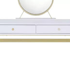 Acme Furniture Coleen Schminktisch, weiß/goldene Oberfläche