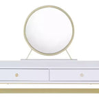 Acme Furniture Coleen Schminktisch, weiß/goldene Oberfläche