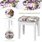 Costway Vanity Dressing Table Flip Top 7 Compartments Makeup Desk