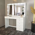 Nuit Lighted Makeup Vanity with Knobs - Boahaus