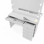 Nuit Lighted Makeup Vanity with Knobs - Boahaus