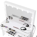 Nuit Lighted Makeup Vanity with Knobs - Boahaus
