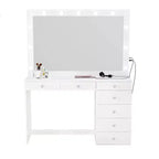 Nuit Lighted Makeup Vanity with Knobs - Boahaus