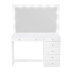 Nuit Lighted Makeup Vanity with Knobs - Boahaus