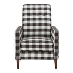 Ada Black and White Buffalo Check Plaid Accent Chair by iNSPIRE Q Classic