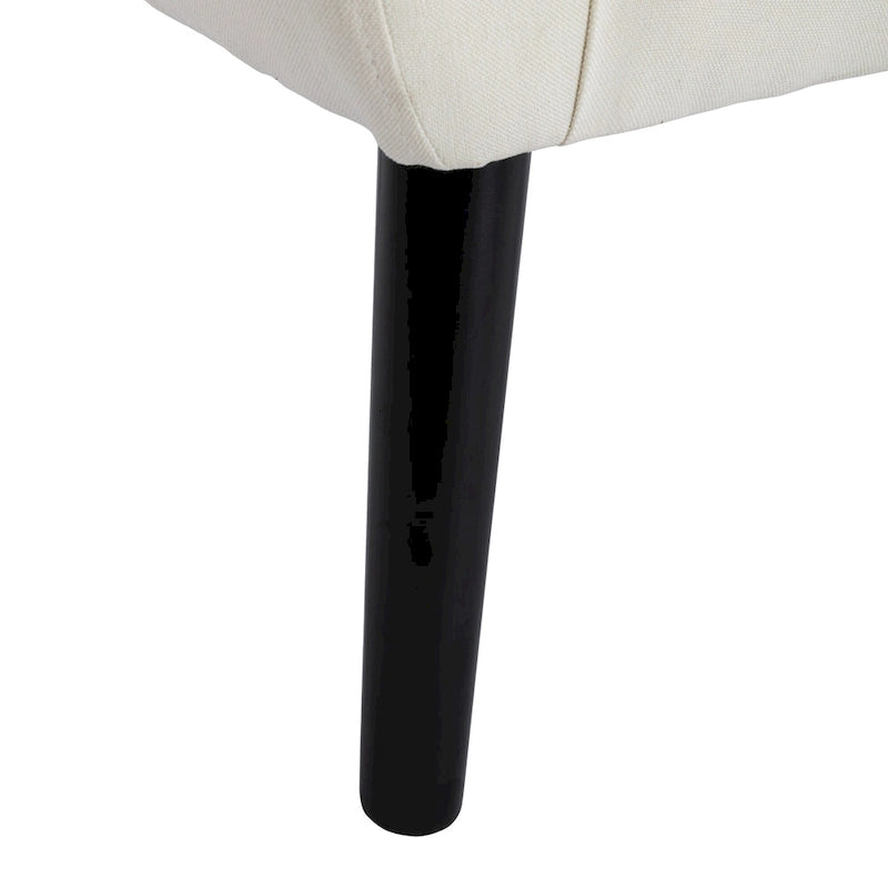Modern Ergonomic Accent Chair with Black Legs for Indoor Home Use