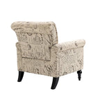 Poltrona da accento rivestita in stile moderno di metà secolo - 30.70 x 29.92 x 34.05