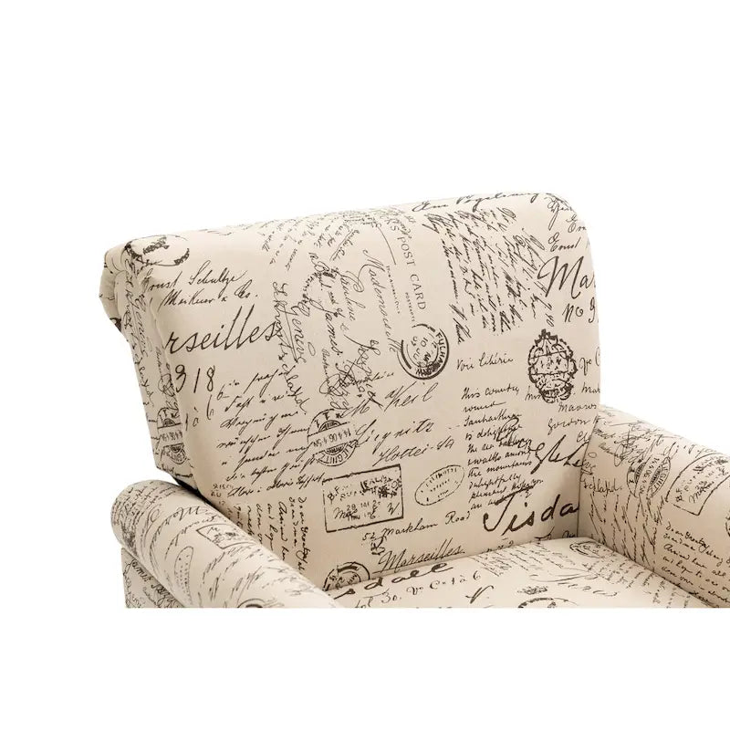 Poltrona da accento rivestita in stile moderno di metà secolo - 30.70 x 29.92 x 34.05