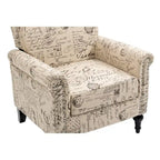Poltrona da accento rivestita in stile moderno di metà secolo - 30.70 x 29.92 x 34.05