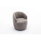 Chenille Fabric Swivel Accent Barrel Chair - 25.60 x 25.60 x 27.56