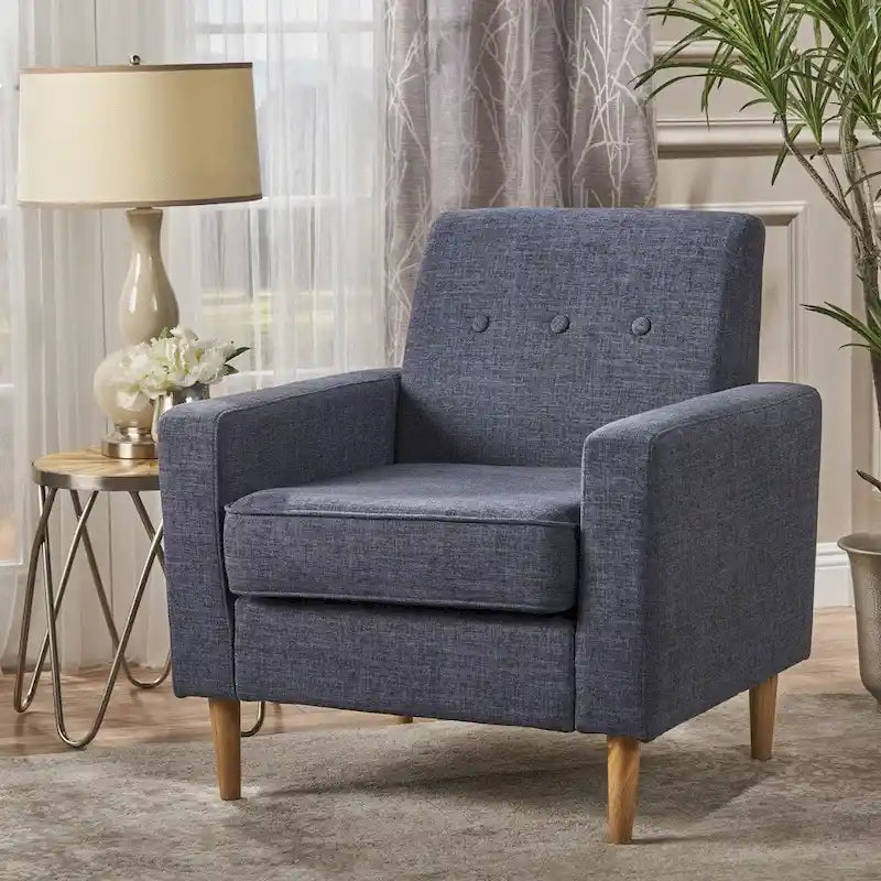 Sawyer Mid Century Modern Fabric Club Chair by Christopher Knight Home