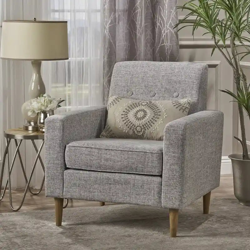 Sawyer Mid Century Modern Fabric Club Chair by Christopher Knight Home