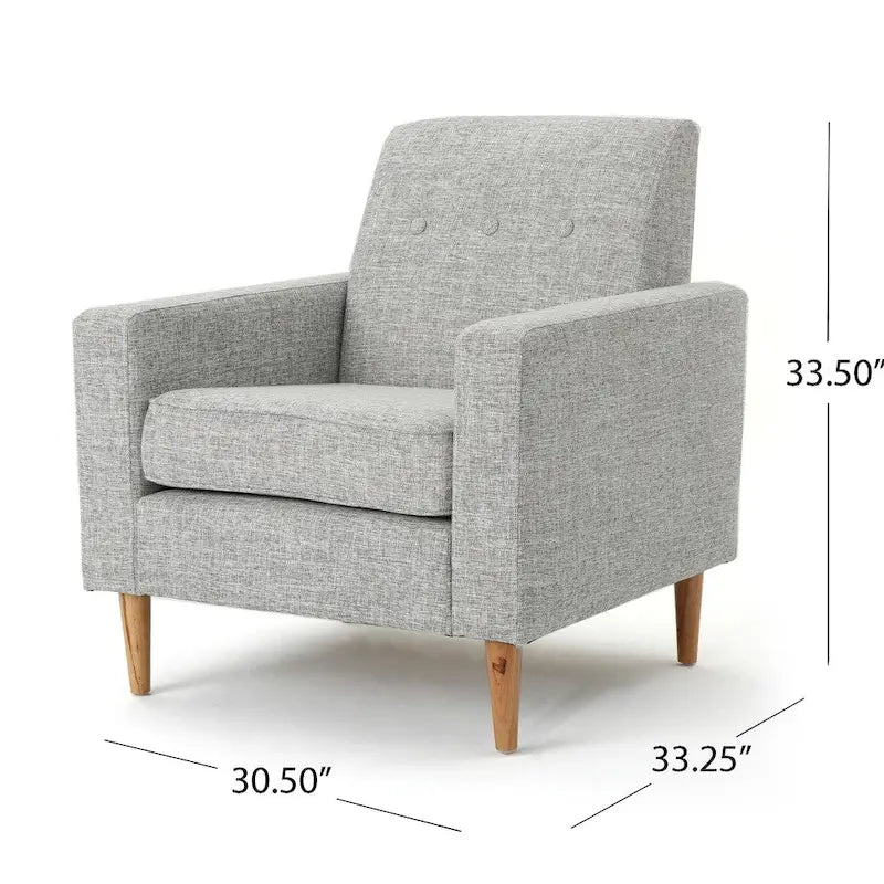 Sawyer Mid Century Modern Fabric Club Chair by Christopher Knight Home