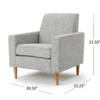 Sawyer Mid Century Modern Fabric Club Chair by Christopher Knight Home