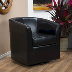 Obrotowy fotel klubowy Daymian marki Christopher Knight Home — 29.00 D x 30.20 W x 30.50 H