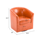 Obrotowy fotel klubowy Daymian marki Christopher Knight Home — 29.00 D x 30.20 W x 30.50 H