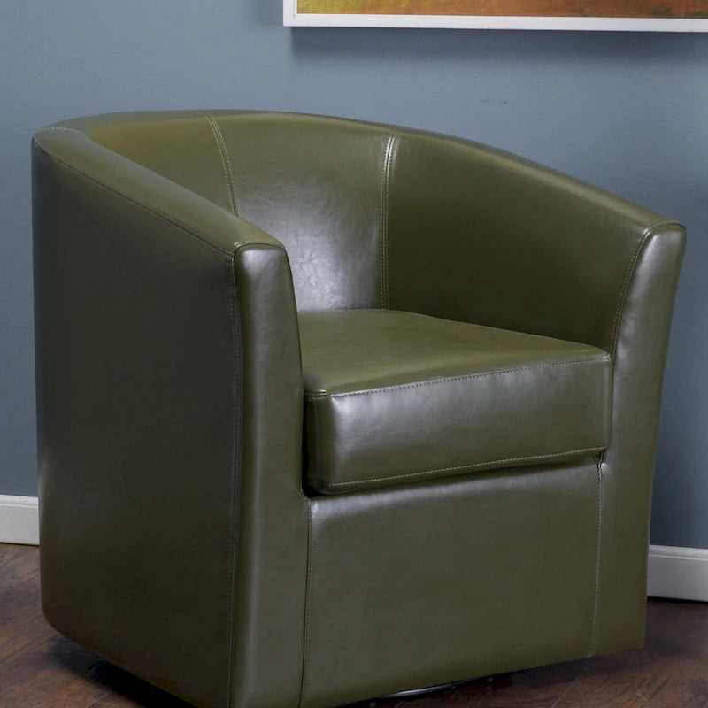 Obrotowy fotel klubowy Daymian marki Christopher Knight Home — 29.00 D x 30.20 W x 30.50 H