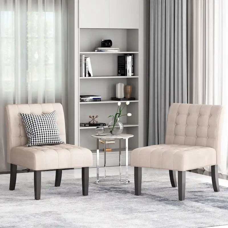 Sillón decorativo de tela con capitoné Lewis de Christopher Knight Home