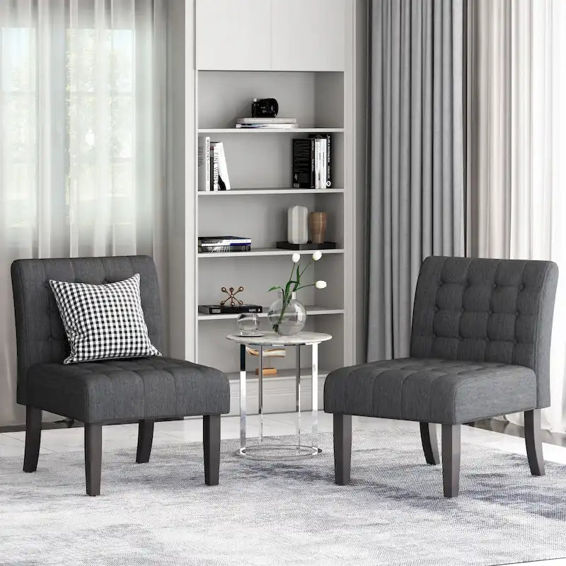 Sillón decorativo de tela con capitoné Lewis de Christopher Knight Home