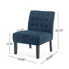 Lewis Fabric Tufted Accent Chair by Christopher Knight Home