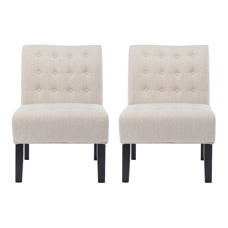 Lewis Fabric Tufted Accent Chair by Christopher Knight Home