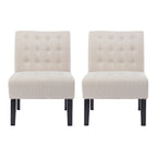 Lewis Fabric Tufted Accent Chair by Christopher Knight Home