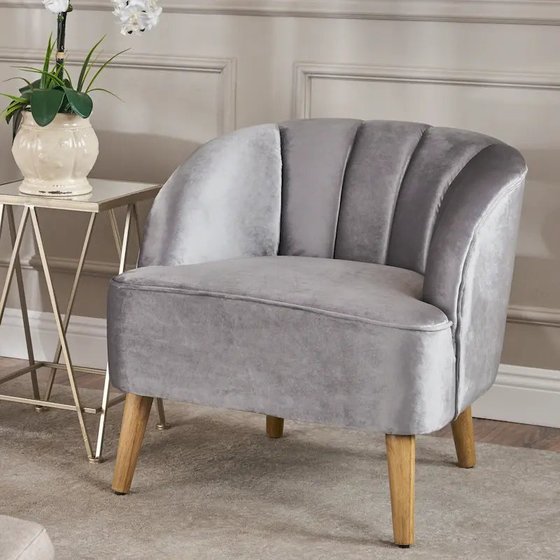 Sillón club moderno de terciopelo Amaia de Christopher Knight Home