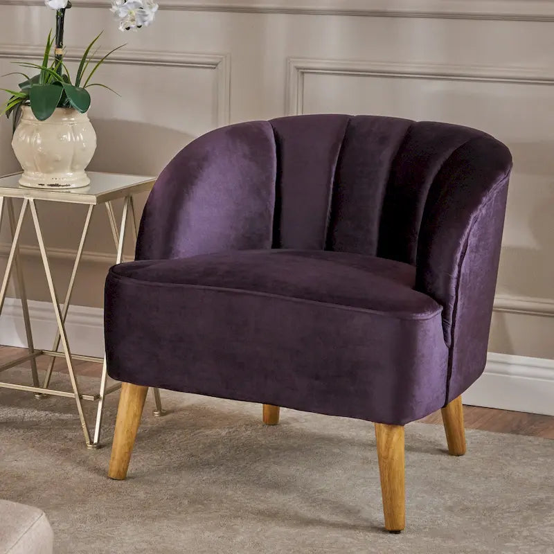 Sillón club moderno de terciopelo Amaia de Christopher Knight Home