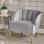 Christopher Knight Home imzalı Amaia modern kadife kulüp koltuğu