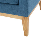 Aurla Mid-century Upholstered Accent Chair by Christopher Knight Home - 27.50 L x 28.50 W x 36.50 H