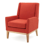 Aurla Mid-century Upholstered Accent Chair by Christopher Knight Home - 27.50 L x 28.50 W x 36.50 H