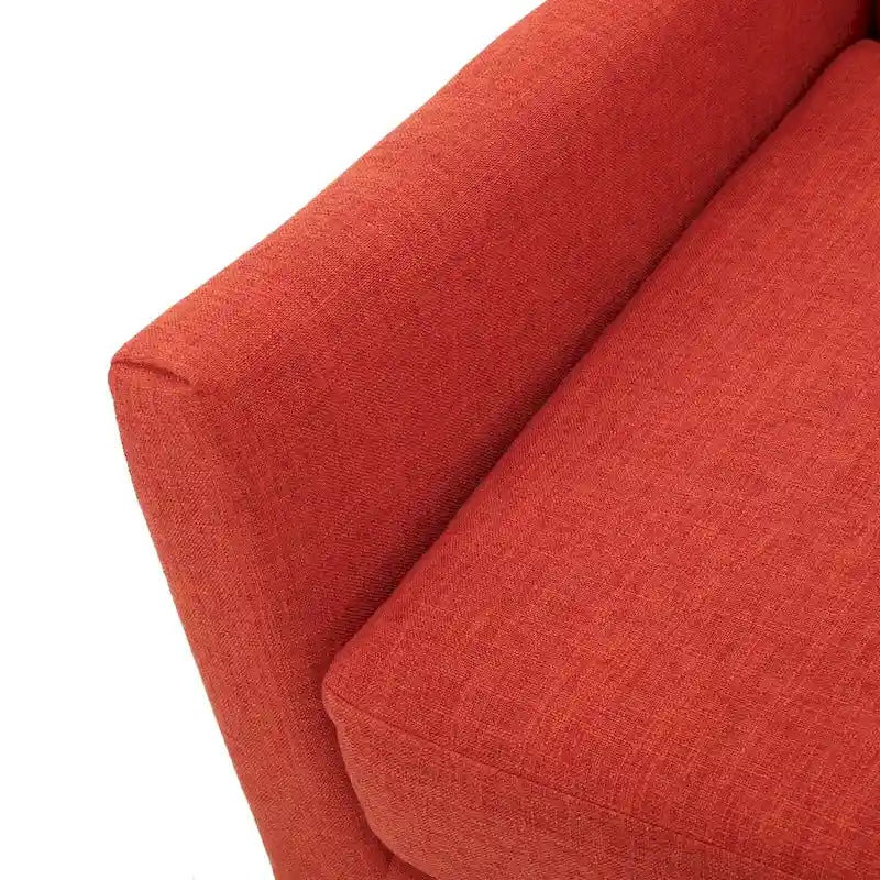 Aurla Mid-century Upholstered Accent Chair by Christopher Knight Home - 27.50 L x 28.50 W x 36.50 H