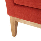 Aurla Mid-century Upholstered Accent Chair by Christopher Knight Home - 27.50 L x 28.50 W x 36.50 H