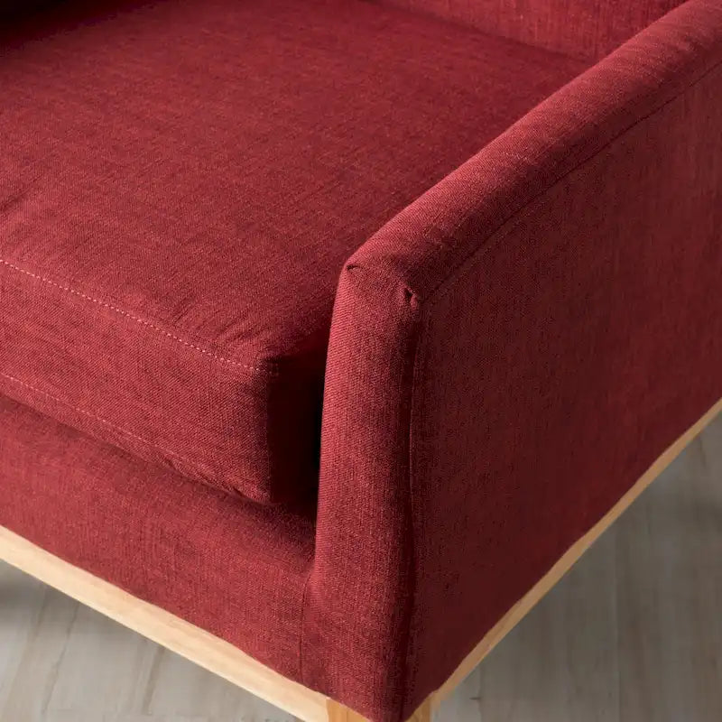 Aurla Mid-century Upholstered Accent Chair by Christopher Knight Home - 27.50 L x 28.50 W x 36.50 H