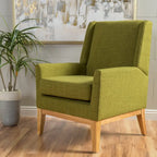 Aurla Mid-century Upholstered Accent Chair by Christopher Knight Home - 27.50 L x 28.50 W x 36.50 H