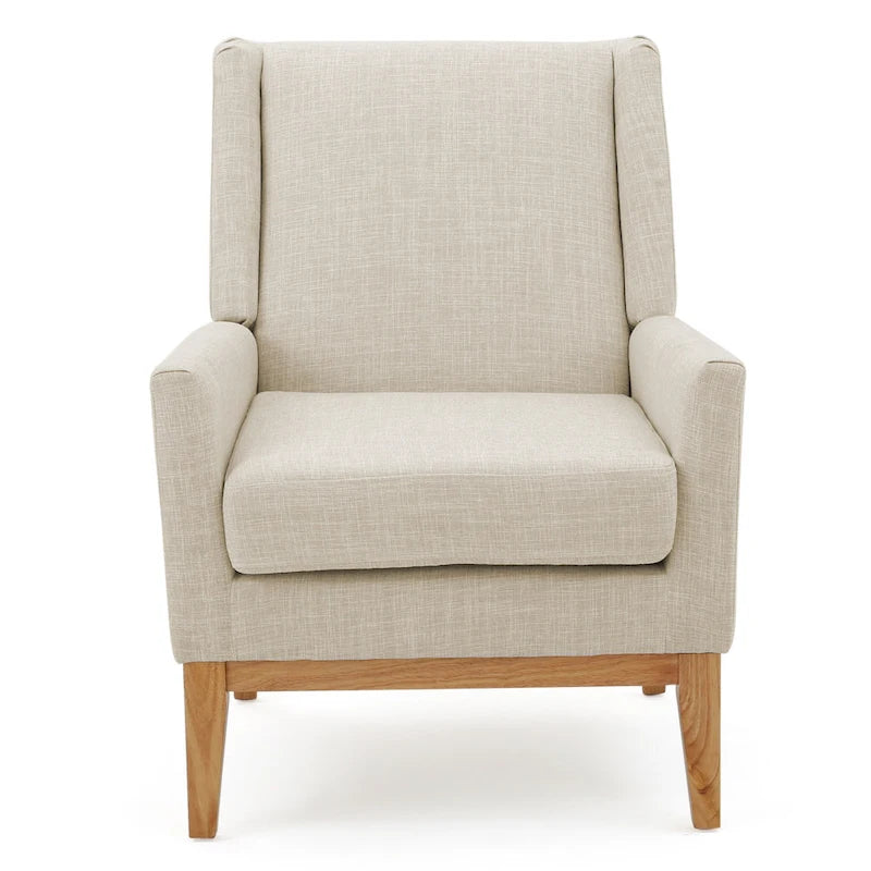 Aurla Mid-century Upholstered Accent Chair by Christopher Knight Home - 27.50 L x 28.50 W x 36.50 H