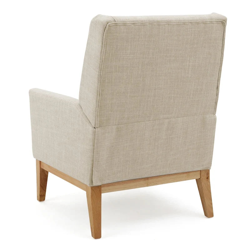 Aurla Mid-century Upholstered Accent Chair by Christopher Knight Home - 27.50 L x 28.50 W x 36.50 H