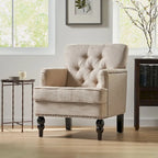 Malone Tufted Back Fabric Club Chair by Christopher Knight Home - 28.00 L x 29.50 W x 33.50 H