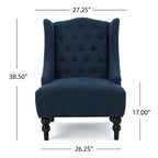 Christopher Knight Home Toddman -napitettu korkeaselkäinen klubituoli – 27.25 L x 33.75 W x 38.50 H
