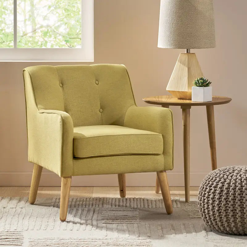 Sillón capitonado moderno de mediados de siglo Felicity, de Christopher Knight Home