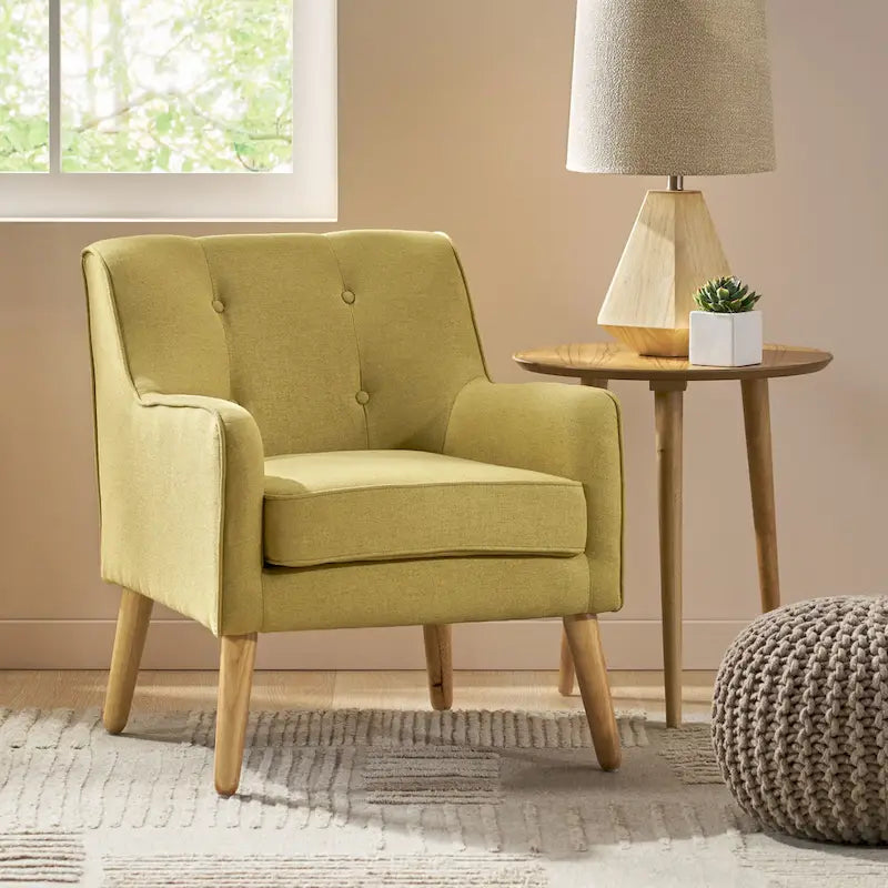 Felicity Mid-century Modern Tufted Armchair by Christopher Knight Home
